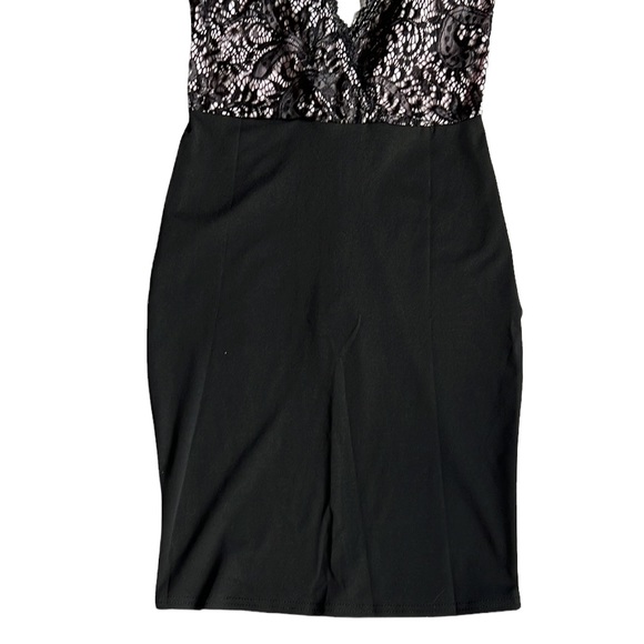 CBR Black Lace Lined Bodycon Dress New Size Small - Picture 4 of 8